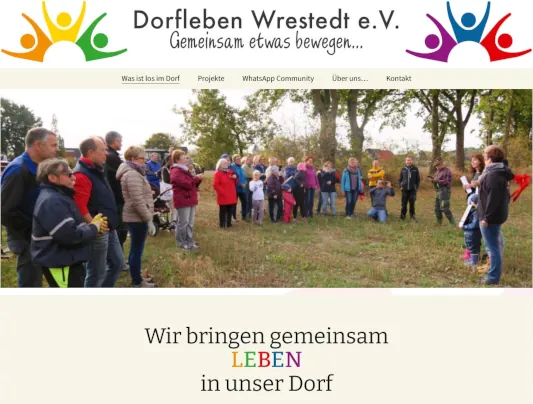 Website Dorfeleben Wrestedt